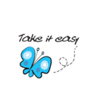 butterfly＆greeting card（個別スタンプ：10）