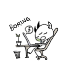 Emm the Little Devil at work！（個別スタンプ：4）