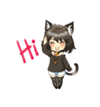 Chibineko funny life（個別スタンプ：1）