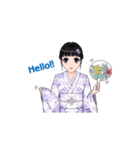 Shuiyuan Yusha move with Kimono NO.1(JP)（個別スタンプ：5）