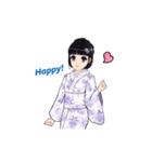 Shuiyuan Yusha move with Kimono NO.1(JP)（個別スタンプ：19）