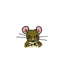 行間を彩る無言の動物スタンプ（個別スタンプ：4）