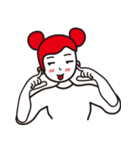 A cute red hair girl（個別スタンプ：2）