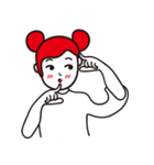 A cute red hair girl（個別スタンプ：5）