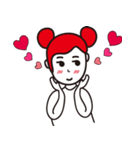 A cute red hair girl（個別スタンプ：7）