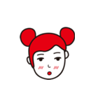 A cute red hair girl（個別スタンプ：8）