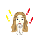 sweet and beautiful girls（個別スタンプ：7）