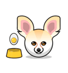 Fox Trot Stickers - Fennec Emoji Meme（個別スタンプ：3）