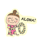 Happy Hawaiian Grandma Natsu - English（個別スタンプ：3）
