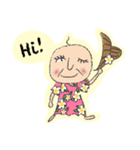 Happy Hawaiian Grandma Natsu - English（個別スタンプ：24）