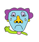 Cute hair green guy（個別スタンプ：1）