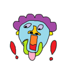 Cute hair green guy（個別スタンプ：2）