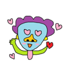 Cute hair green guy（個別スタンプ：3）