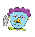 Cute hair green guy（個別スタンプ：4）