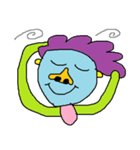 Cute hair green guy（個別スタンプ：11）