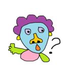 Cute hair green guy（個別スタンプ：14）