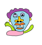 Cute hair green guy（個別スタンプ：15）