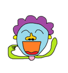 Cute hair green guy（個別スタンプ：21）