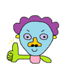 Cute hair green guy（個別スタンプ：22）