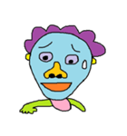 Cute hair green guy（個別スタンプ：24）