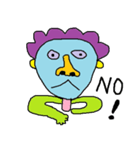 Cute hair green guy（個別スタンプ：34）