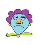 Cute hair green guy（個別スタンプ：40）