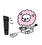 わたあめライオンリアクションver（個別スタンプ：11）