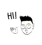 30代の親切なメガネくん（個別スタンプ：1）