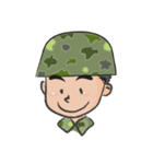 little soldier cute cute（個別スタンプ：1）