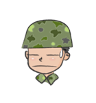 little soldier cute cute（個別スタンプ：3）