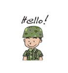 little soldier cute cute（個別スタンプ：15）
