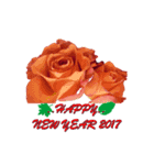 FLOWER TODAY FOR HAPPY NEW YEAR 2017（個別スタンプ：3）
