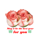 FLOWER TODAY FOR HAPPY NEW YEAR 2017（個別スタンプ：4）