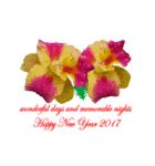 FLOWER TODAY FOR HAPPY NEW YEAR 2017（個別スタンプ：5）