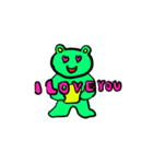 Green bear family（個別スタンプ：11）