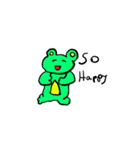 Green bear family（個別スタンプ：19）
