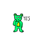 Green bear family（個別スタンプ：21）