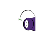 eggplant born（個別スタンプ：4）