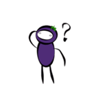 eggplant born（個別スタンプ：5）