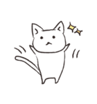 ぽてぱた白猫（個別スタンプ：3）