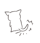 ぽてぱた白猫（個別スタンプ：4）