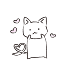 ぽてぱた白猫（個別スタンプ：8）