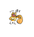 リスのクリス Chris the squirrel（個別スタンプ：8）
