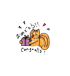 リスのクリス Chris the squirrel（個別スタンプ：37）
