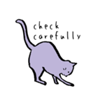 cat posture blues（個別スタンプ：3）