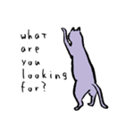 cat posture blues（個別スタンプ：5）