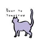 cat posture blues（個別スタンプ：14）