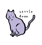 cat posture blues（個別スタンプ：16）