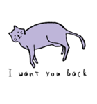 cat posture blues（個別スタンプ：18）