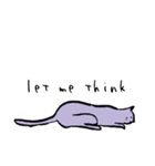 cat posture blues（個別スタンプ：24）